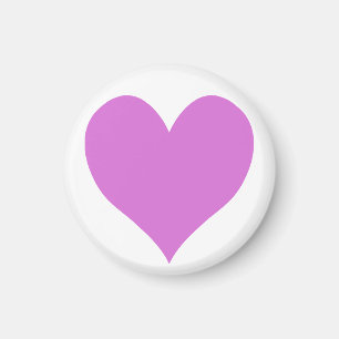 Cute Orchid Heart Magnet