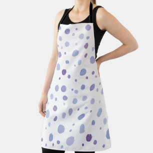 Cute Organic Brushstroke Dot Artwork Apron