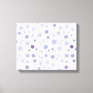 Cute Organic Brushstroke Dot Artwork Canvas Print