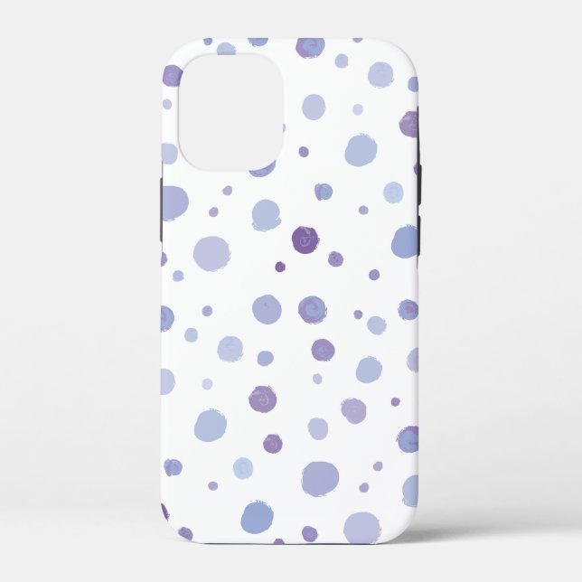 Cute Organic Brushstroke Dot Artwork Case-Mate iPhone Case (Back)