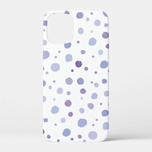 Cute Organic Brushstroke Dot Artwork Case-Mate iPhone Case (Back)