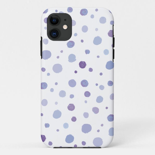 Cute Organic Brushstroke Dot Artwork Case-Mate iPhone Case (Back)