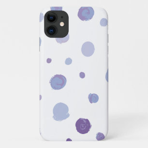 Cute Organic Brushstroke Dot Artwork iPhone 11 Case