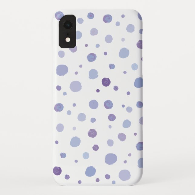 Cute Organic Brushstroke Dot Artwork Case-Mate iPhone Case (Back)