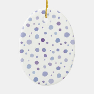 Cute Organic Brushstroke Dot Artwork Ceramic Tree Decoration
