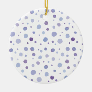 Cute Organic Brushstroke Dot Artwork Ceramic Tree Decoration