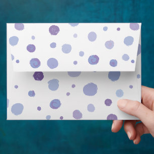 Cute Organic Brushstroke Dot Artwork Envelope