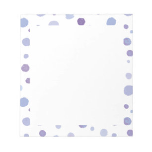 Cute Organic Brushstroke Dot Artwork Notepad