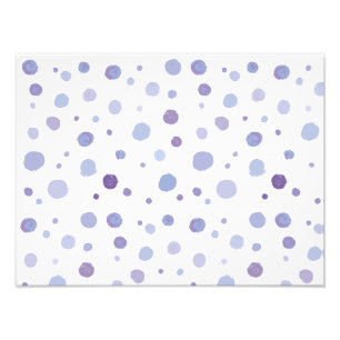 Cute Organic Brushstroke Dot Artwork Photo Print
