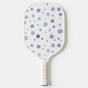 Cute Organic Brushstroke Dot Artwork Pickleball Paddle