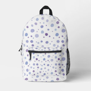 Cute Organic Brushstroke Dot Artwork Printed Backpack