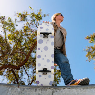 Cute Organic Brushstroke Dot Artwork Skateboard