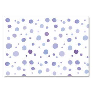 Cute Organic Brushstroke Dot Artwork Table Number