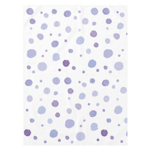 Cute Organic Brushstroke Dot Artwork Tablecloth (Front)