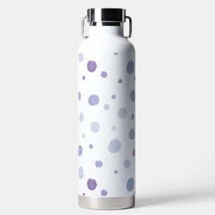 Cute Organic Brushstroke Dot Artwork Water Bottle