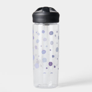 Cute Organic Brushstroke Dot Artwork Water Bottle