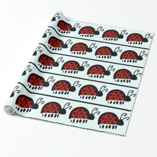 Cute Organic Brushstroke Dot Artwork Wrapping Paper