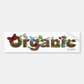 Cute Organic bumper sticker. Think Green! Bumper Sticker