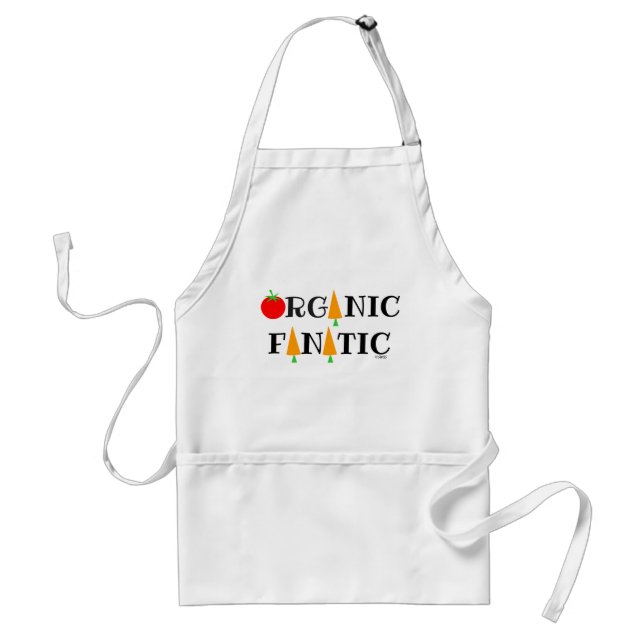 Cute Organic Foods Fanatic Healthy Chef Standard Apron (Front)
