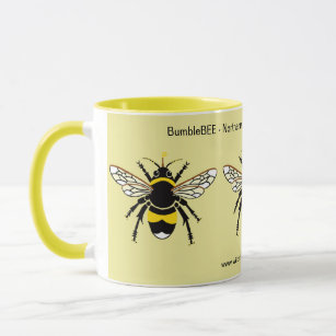 Cute original designs -Bumble BEE - Yellow Mug