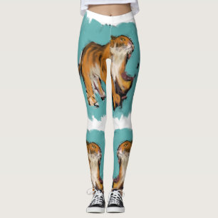 Cute Original Drawing Tiger Chinese New Year L4 Leggings