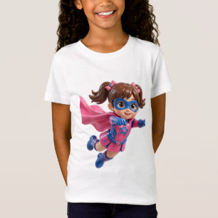 Cute Original Girl Star Superhero Flying 3D T-Shirt