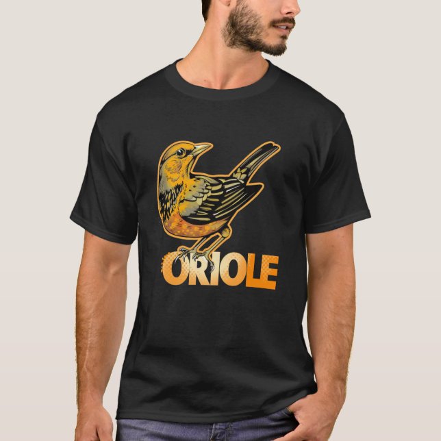 Cute Oriole Speech Bird Costume T-Shirt (Front)