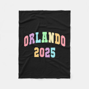 Cute orlando 2025 vacation swimming trip matching fleece blanket