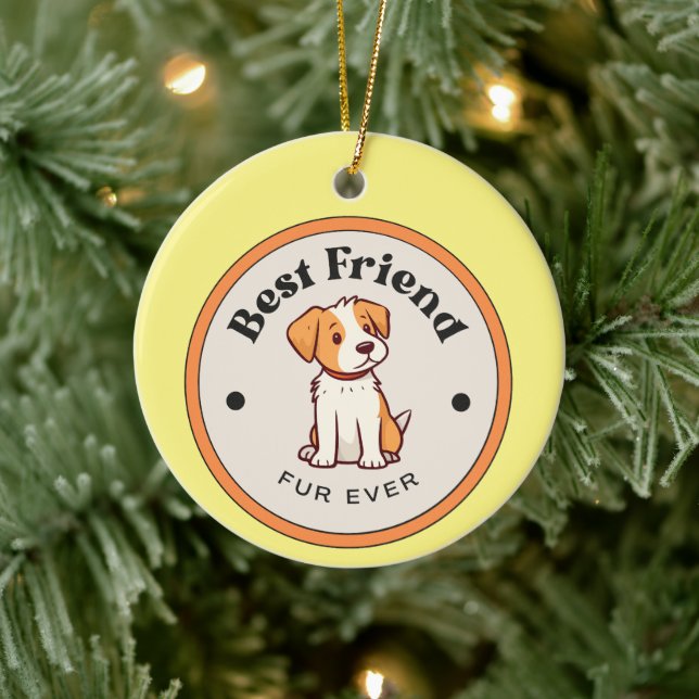 CUTE! Ornament - Best Friend Fur Ever - Puppy (Tree)