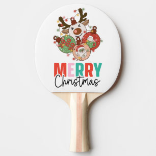 Cute ornaments - Merry christmas   Ping Pong Paddle