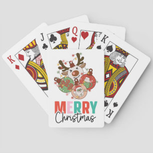 Cute ornaments - Merry christmas Playing Cards