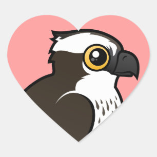 Cute Osprey Heart Sticker