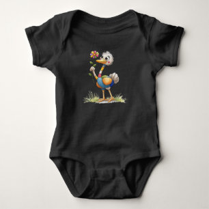 Cute Ostrich Baby Bodysuit