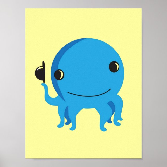 Cute Oswald  The Octopus Poster (Front)