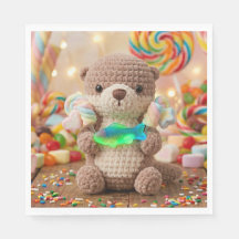 Cute Otter and Gummi Fish Themed Boy's Birthday