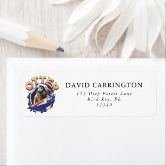 Cute Otter Astronaut Outer Space Shuttle Cadet