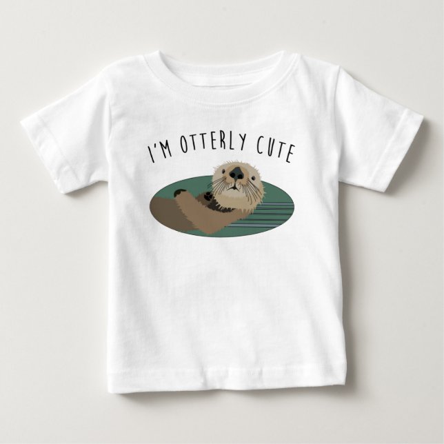 Cute Otter Baby Tee (Front)