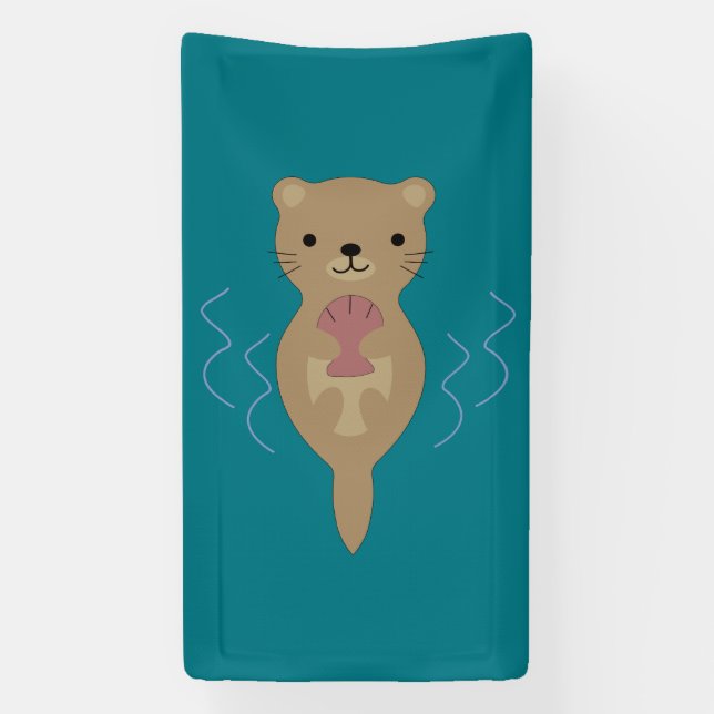 Cute Otter Banner (Vertical)