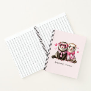 Cute Otter Couple in Love Notebook
