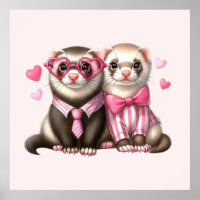 Cute Otter Couple in Love