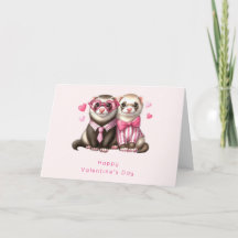 Cute Otter Couple in Love Valentine's Day