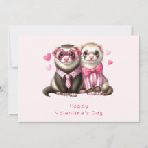 Cute Otter Couple in Love Valentine's Day