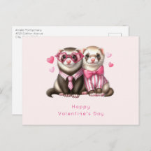 Cute Otter Couple in Love Valentine's Day