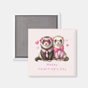 Cute Otter Couple in Love Valentine's Day Magnet
