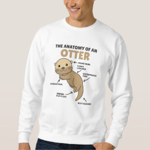 Cute Otter Explanation Anatomy Of An Otter Sweatshirt