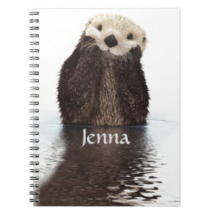 Cute Otter in Water Notebook