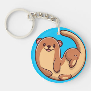 Cute Otter Key Ring