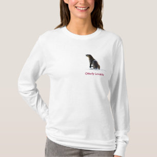 Cute OTTER Love Ladies Long-Sleeve Shirt
