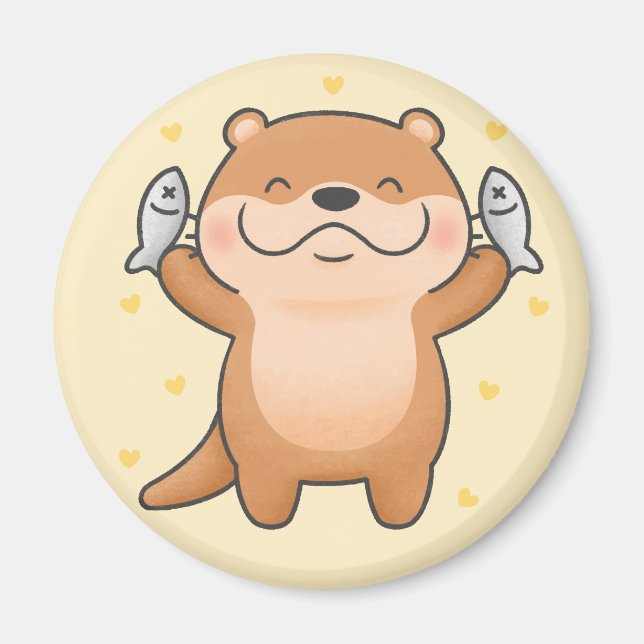Cute Otter Magnet (Front)