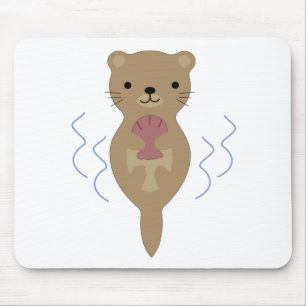 Cute Otter Mouse Mat